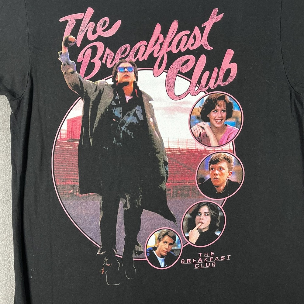 Breakfast Club Cult Classic 80s Brat Pack Graphic Tee M Black‎ Vintage Retro